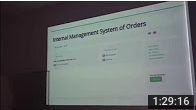 Presentation/demonstration of the new ordering system